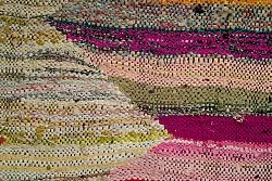 Moroccan Berber rug Boucherouite 140 x 255 cm