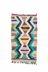 Moroccan Berber rug Boucherouite 135 x 245 cm