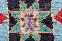Moroccan Berber rug Boucherouite 290 x 125 cm
