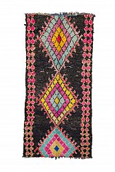 Moroccan Berber rug Boucherouite 245 x 115 cm