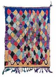 Moroccan Berber rug Boucherouite 185 x 135 cm