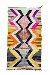 Moroccan Berber rug Boucherouite 155 x 275 cm