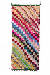 Moroccan Berber rug Boucherouite 280 x 115 cm