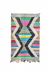 Moroccan Berber rug Boucherouite 130 x 220 cm