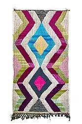Moroccan Berber rug Boucherouite 130 x 240 cm
