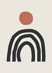 Wilton rug - Rochelle (beige/black/orange)
