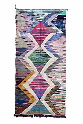 Moroccan Berber rug Boucherouite 145 x 310 cm