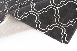 Wool rug - Korinth (dark grey)