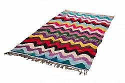 Moroccan Berber rug Boucherouite 125 x 235 cm