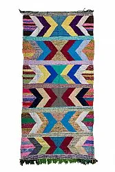 Moroccan Berber rug Boucherouite 130 x 275 cm