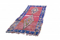Moroccan Berber rug Boucherouite 260 x 105 cm