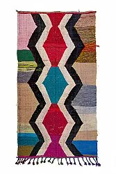 Moroccan Berber rug Boucherouite 145 x 265 cm
