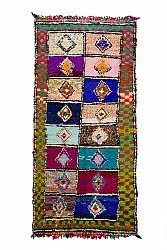 Moroccan Berber rug Boucherouite 145 x 305 cm
