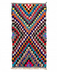 Moroccan Berber rug Boucherouite 225 x 120 cm