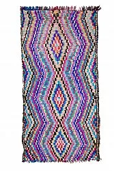Moroccan Berber rug Boucherouite 305 x 155 cm