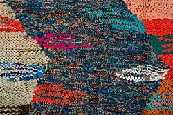 Moroccan Berber rug Boucherouite 135 x 265 cm