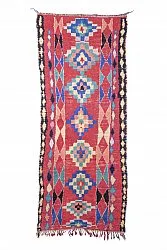 Moroccan Berber rug Boucherouite 365 x 145 cm