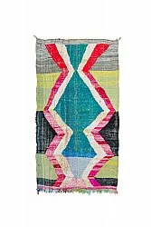 Moroccan Berber rug Boucherouite 125 x 240 cm