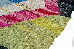 Moroccan Berber rug Boucherouite 125 x 240 cm