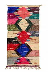 Moroccan Berber rug Boucherouite 125 x 240 cm