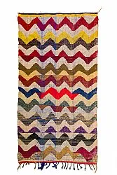 Moroccan Berber rug Boucherouite 150 x 285 cm