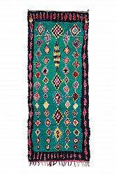 Moroccan Berber rug Boucherouite 360 x 140 cm