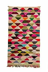 Moroccan Berber rug Boucherouite 155 x 290 cm