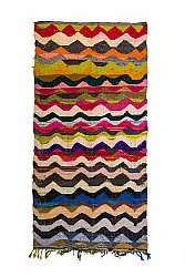 Moroccan Berber rug Boucherouite 140 x 295 cm