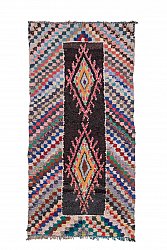 Moroccan Berber rug Boucherouite 265 x 130 cm