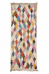 Moroccan Berber rug Boucherouite 280 x 105 cm