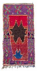 Moroccan Berber rug Boucherouite 195 x 100 cm