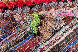 Moroccan Berber rug Boucherouite 250 x 110 cm