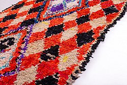 Moroccan Berber rug Boucherouite 255 x 105 cm