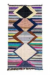 Moroccan Berber rug Boucherouite 130 x 250 cm