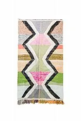 Moroccan Berber rug Boucherouite 145 x 255 cm
