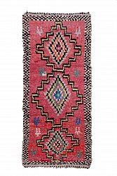 Moroccan Berber rug Boucherouite 285 x 130 cm