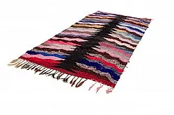 Moroccan Berber rug Boucherouite 145 x 275 cm