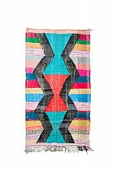 Moroccan Berber rug Boucherouite 135 x 230 cm