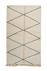 Tappeto Kilim In Stile Berbero Del Marocco Beni Ourain 245 x 140 cm