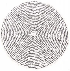 Round rug - Brussels Swirl (grey)