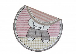 Childrens rugs - Caruba Hippo Round (pink)