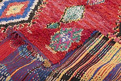Moroccan Berber rug Boucherouite 225 x 165 cm