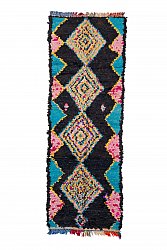Moroccan Berber rug Boucherouite 270 x 95 cm