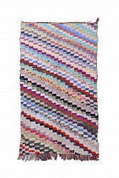 Moroccan Berber rug Boucherouite 215 x 125 cm