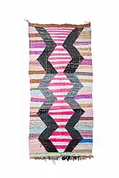 Moroccan Berber rug Boucherouite 130 x 265 cm