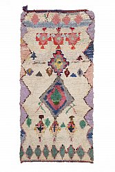 Moroccan Berber rug Boucherouite 240 x 110 cm
