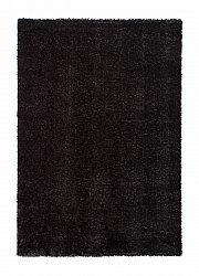 Safir shaggy rug black round short pile long 60x120-cm 80x 150 cm 140x200 cm 160x230 cm 200x300 cm