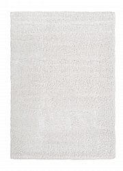 Safir shaggy rug white round short pile long 60x120-cm 80x 150 cm 140x200 cm 160x230 cm 200x300 cm