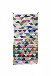 Moroccan Berber rug Boucherouite 145 x 305 cm