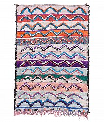 Moroccan Berber rug Boucherouite 205 x 140 cm